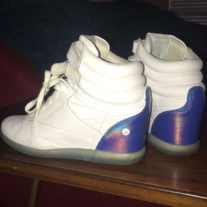 Alicia Keys hightop wedge sneakers